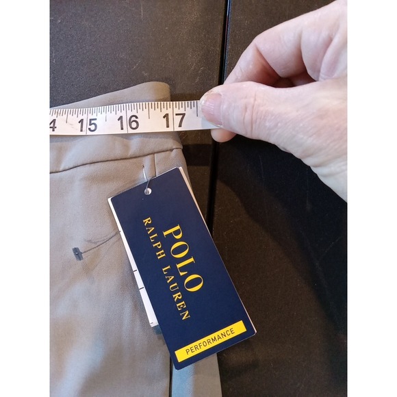 NWT Polo Ralph Lauren Performance Mens 33X32 Pants Stretch Waist Flat Front Gray - Picture 7 of 8